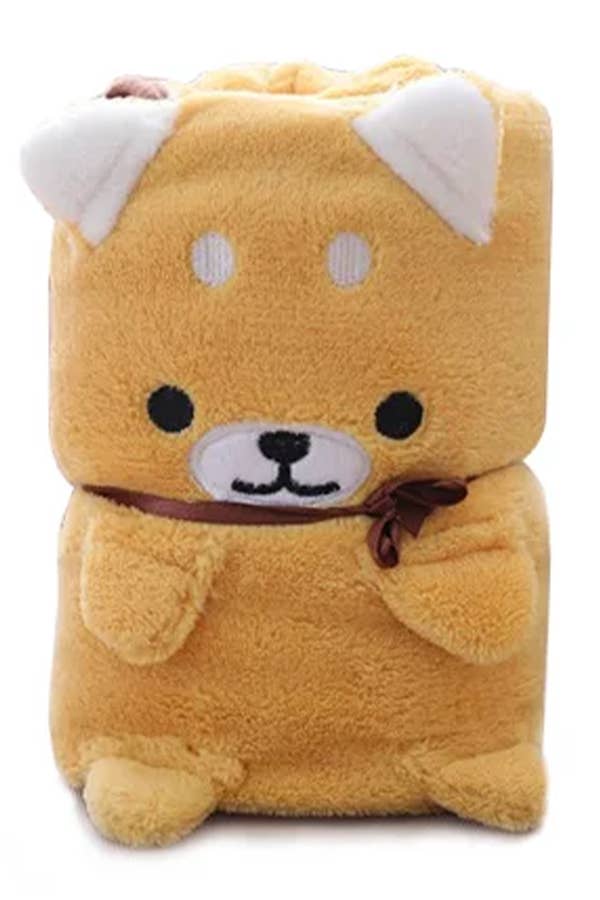 Shiba Inu Puppy Dog Soft Terry Fleece Microfiber Blanket