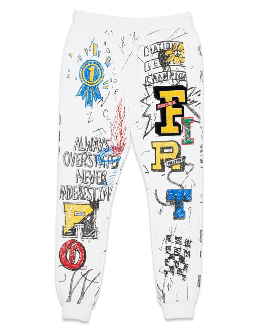 All-Over Doodling Jogger-Just Pants