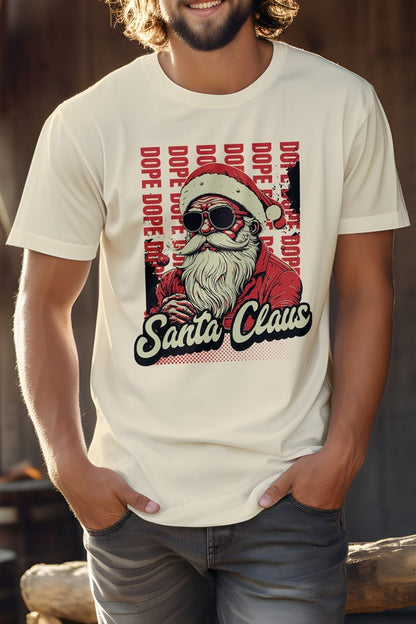 Dope Santa Claus Christmas Unisex Graphic Tee