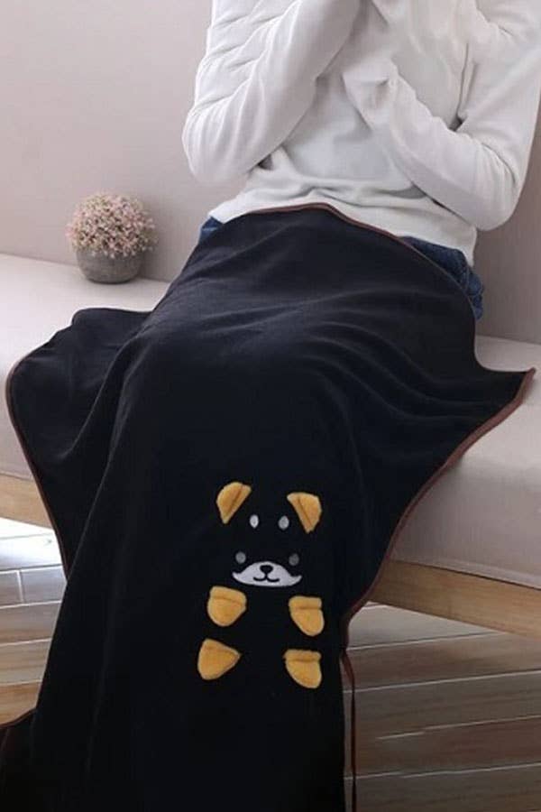 Shiba Inu Puppy Dog Soft Terry Fleece Microfiber Blanket