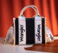 Wrangler Color Block Western Crossbody Handbag ~Black|White