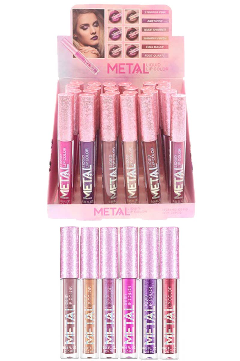 Metallic Glitter Shimmer Novelty Liquid Lipstick